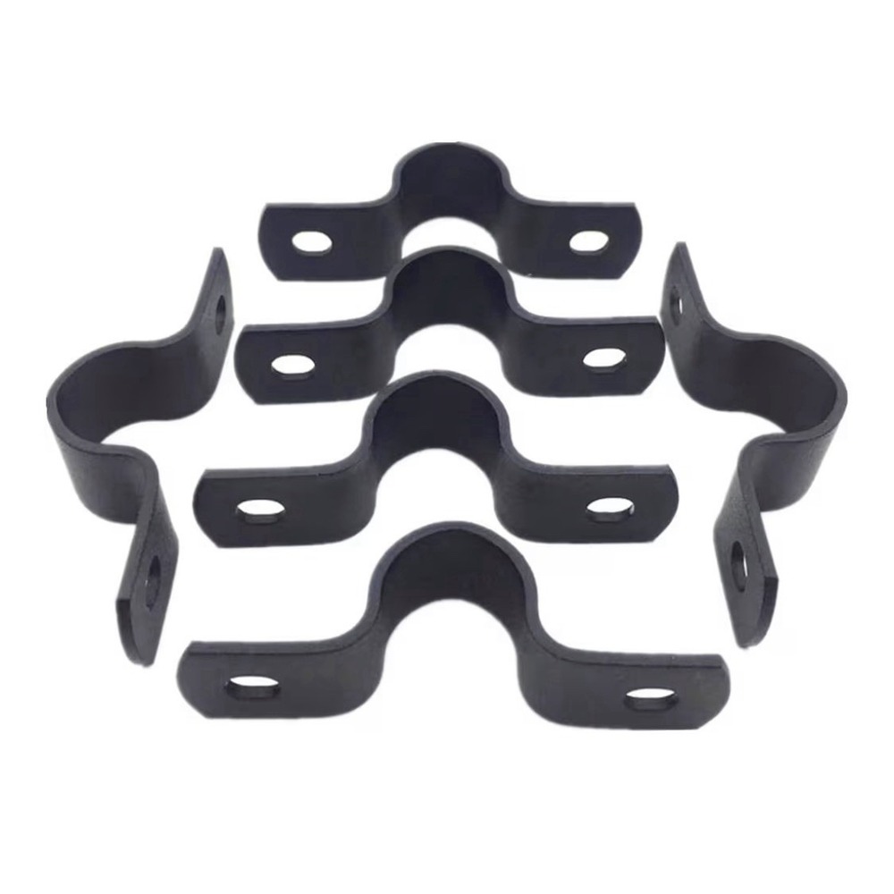 🛠️ Industrial Black Carbon Steel Pipe Clamps – 6 Pack (1/2")🔥